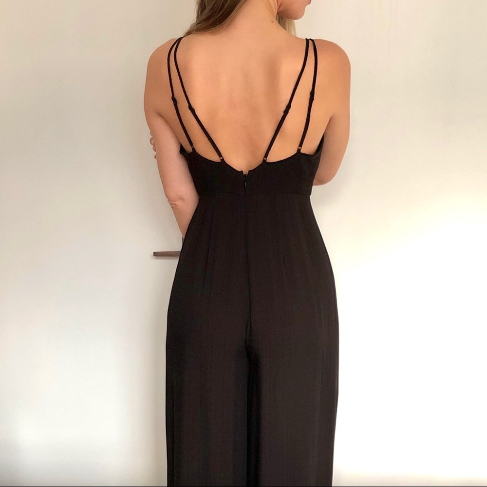 Urban Outfitters Ecotè Black Skinny Strap Jumpsuit